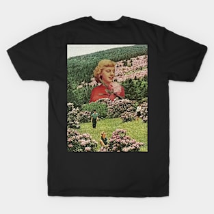 Flower Picking - Surreal/Collage Art T-Shirt